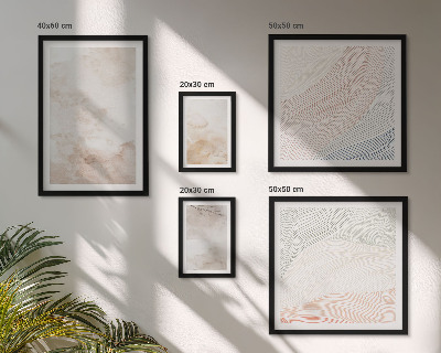Galeria de parede Folhas e manchas em aquarela