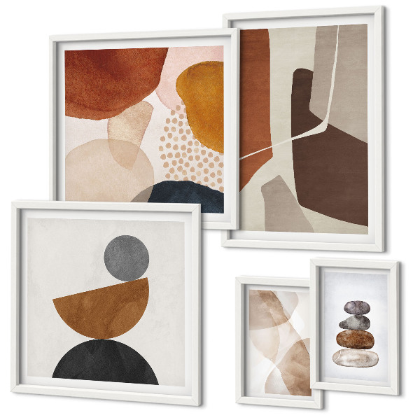 Parede galeria de quadros Decorações de pintura abstrata