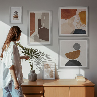 Parede galeria de quadros Decorações de pintura abstrata