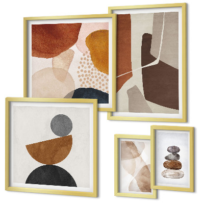 Parede galeria de quadros Decorações de pintura abstrata
