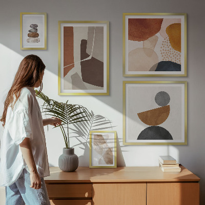 Parede galeria de quadros Decorações de pintura abstrata