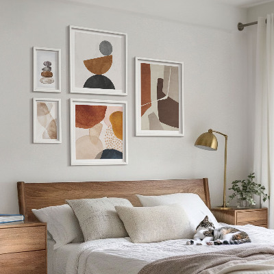 Parede galeria de quadros Decorações de pintura abstrata