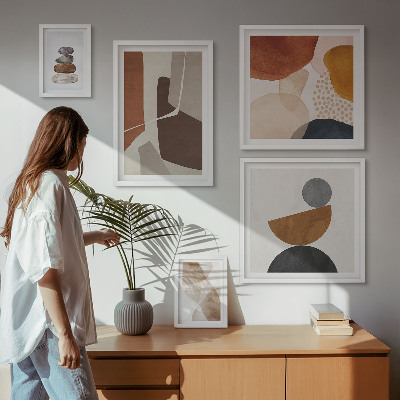 Parede galeria de quadros Decorações de pintura abstrata