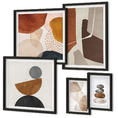 Parede galeria de quadros Decorações de pintura abstrata