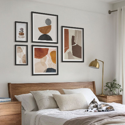 Parede galeria de quadros Decorações de pintura abstrata