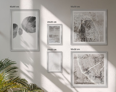 Conjunto de 5 quadros decorativos Formas abstratas modernas
