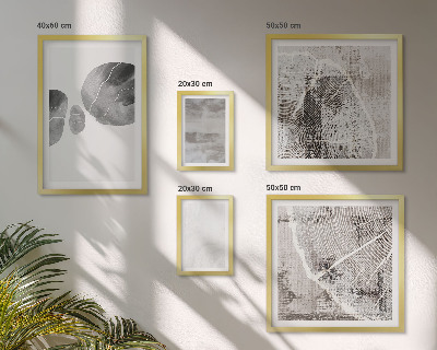 Conjunto de 5 quadros decorativos Formas abstratas modernas