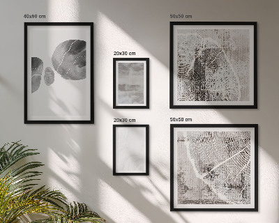 Conjunto de 5 quadros decorativos Formas abstratas modernas