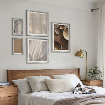 Parede galeria de quadros Estruturas de textura minimalistas