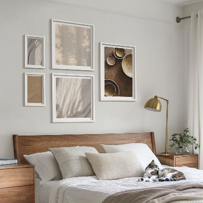 Parede galeria de quadros Estruturas de textura minimalistas