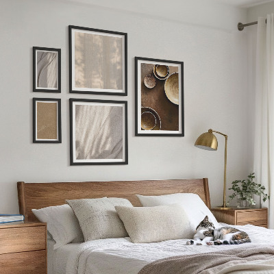 Parede galeria de quadros Estruturas de textura minimalistas