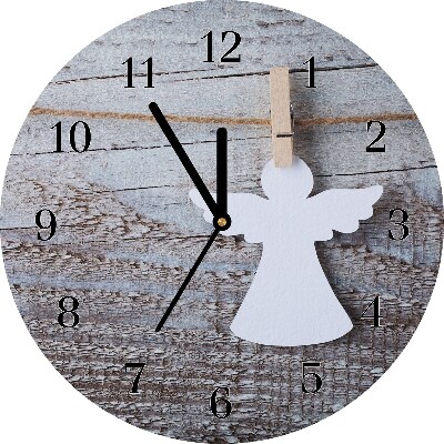 Relógio de parede Anjo de Natal Inverno