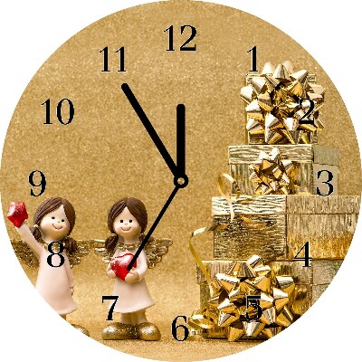 Relógio de parede Presentes Feriados Anjos Decorações
