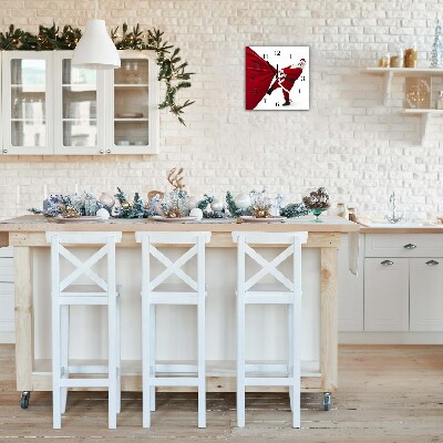 Relógio de parede Quadrado-Presentes de Natal do Papai Noel