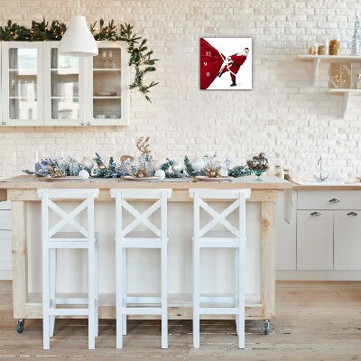 Relógio de parede Quadrado-Presentes de Natal do Papai Noel