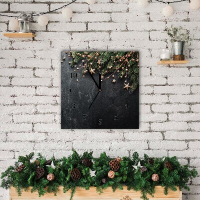 Relógio de parede Quadrado-Decorações para árvores de Natal Estrelas de Natal