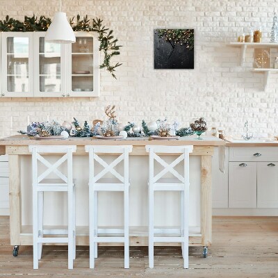 Relógio de parede Quadrado-Decorações para árvores de Natal Estrelas de Natal