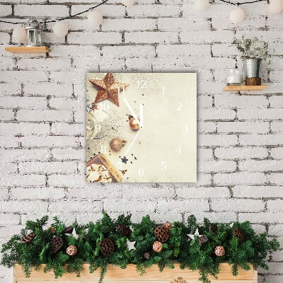 Relógio de parede Quadrado-Enfeites de Natal