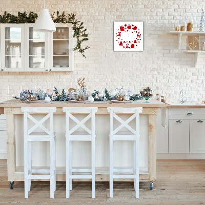 Relógio de parede Quadrado-Decorações de Natal Feriados