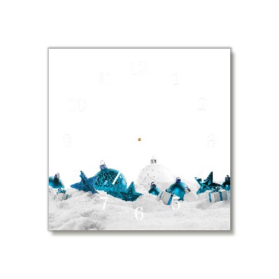 Relógio de parede Quadrado-Enfeites Decorações de Natal Neve