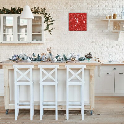 Relógio de parede Quadrado-Enfeites de Natal Decoração de Inverno