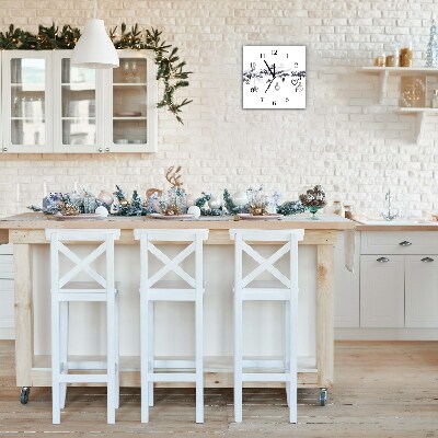 Relógio de parede Quadrado-Decorações de Natal Decorações de Inverno