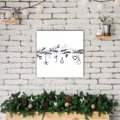 Relógio de parede Quadrado-Decorações de Natal Decorações de Inverno