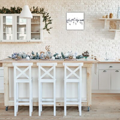 Relógio de parede Quadrado-Decorações de Natal Decorações de Inverno