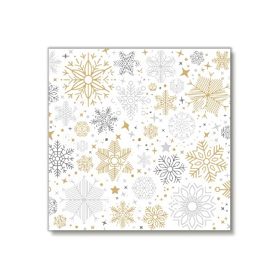 Relógio de parede Quadrado-Flocos de neve Natal Inverno