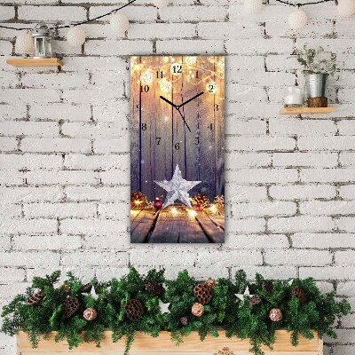 Relógio de parede Vertical-Decorações de Luzes de Natal
