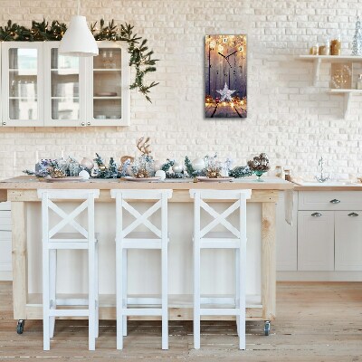 Relógio de parede Vertical-Decorações de Luzes de Natal