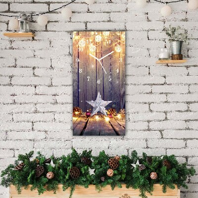 Relógio de parede Vertical-Decorações de Luzes de Natal