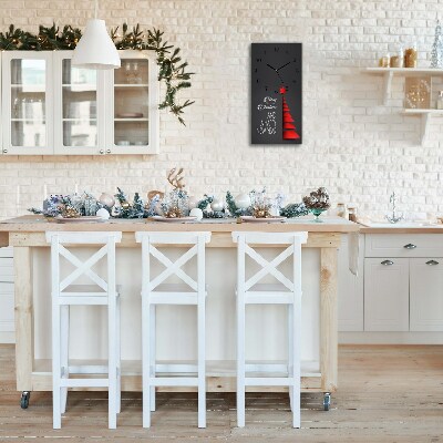 Relógio de parede Vertical-Decoração abstrata para árvore de Natal