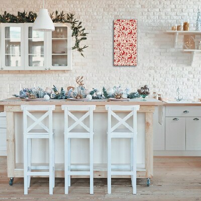 Relógio de parede Vertical-Decoração de Natal com Rena de Inverno