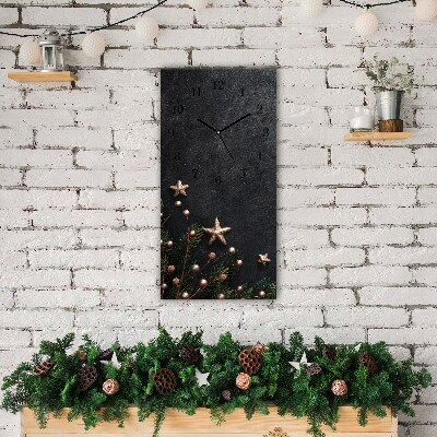 Relógio de parede Vertical-Decorações para árvores de Natal Estrelas de Natal