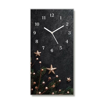 Relógio de parede Vertical-Decorações para árvores de Natal Estrelas de Natal