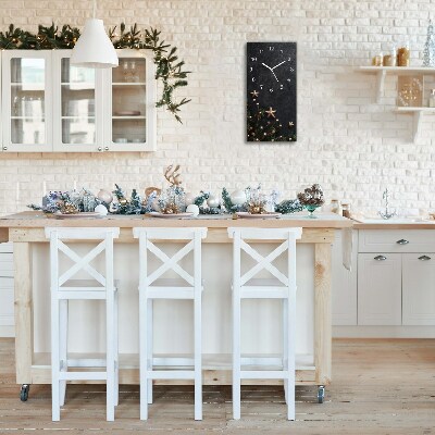 Relógio de parede Vertical-Decorações para árvores de Natal Estrelas de Natal