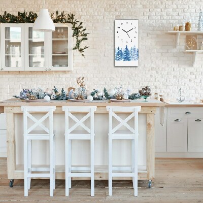 Relógio de parede Vertical-Árvores de Natal Neve Feriados Inverno