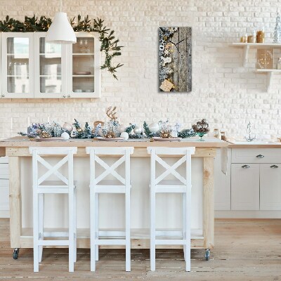 Relógio de parede Vertical-Árvore de Natal, presentes, decoração de feriados