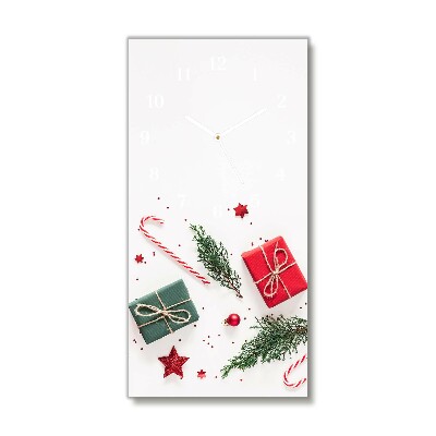 Relógio de parede Vertical-Presente Doces Enfeites Natal