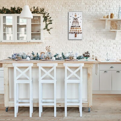 Relógio de parede Vertical-Decorações de Natal de gengibre