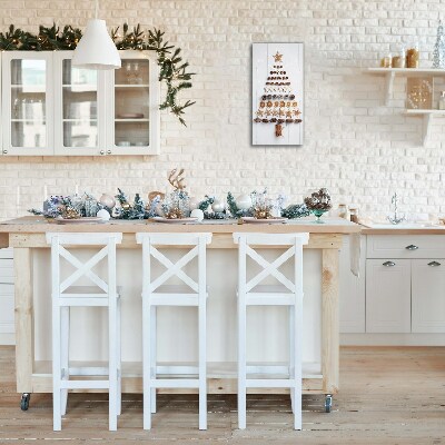 Relógio de parede Vertical-Decorações de Natal de gengibre