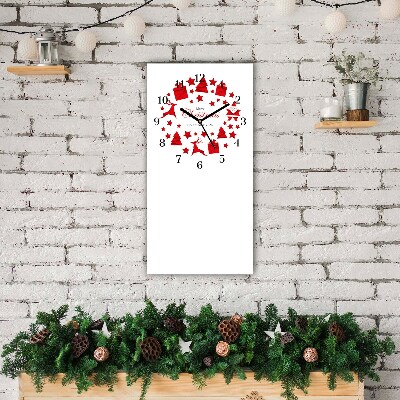 Relógio de parede Vertical-Decorações de Natal Feriados