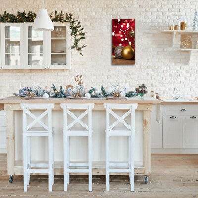 Relógio de parede Vertical-Árvore de Natal, enfeites de Natal, decorações