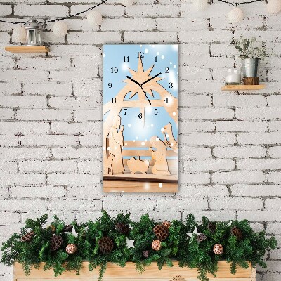 Relógio de parede Vertical-Estábulo Sagrado do Inverno