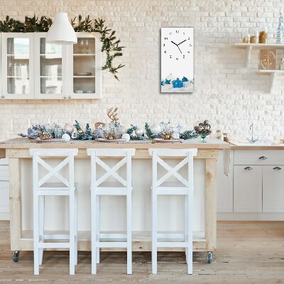 Relógio de parede Vertical-Enfeites Decorações de Natal Neve