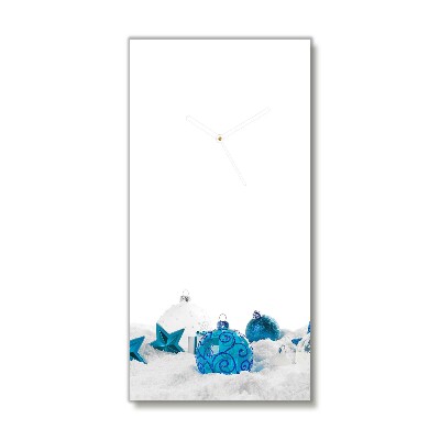 Relógio de parede Vertical-Enfeites Decorações de Natal Neve
