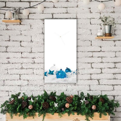 Relógio de parede Vertical-Enfeites Decorações de Natal Neve
