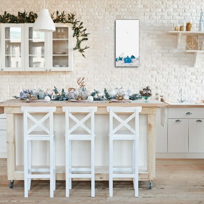 Relógio de parede Vertical-Enfeites Decorações de Natal Neve