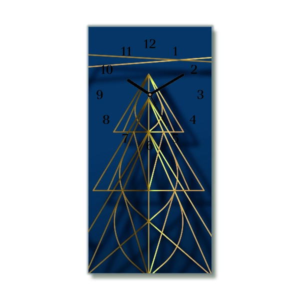 Relógio de parede Vertical-Árvore de Natal para as férias de Natal